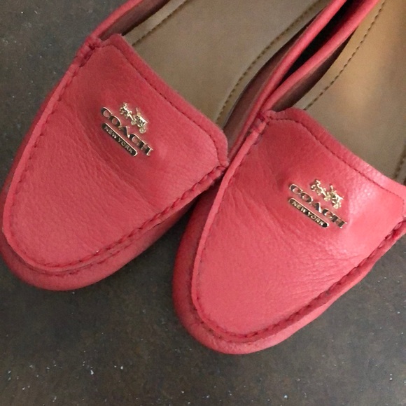 coral loafers